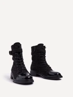 FRANCESCA -Heel Vibe Shop FRANCESCABLACKWOVEN 3